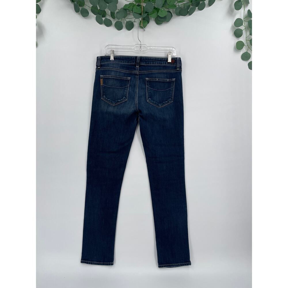 Paige Dark Denim Mid Rise Jimmy Jimmy Skinny Jeans Size 28 - Picture 8 of 12